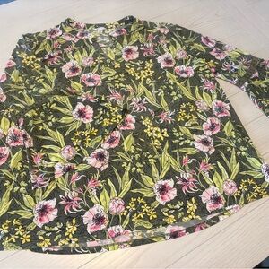 CATO blouse 22/24W floral print
